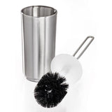 iDesign Steel Handle Bowl/Brush Holder Set
