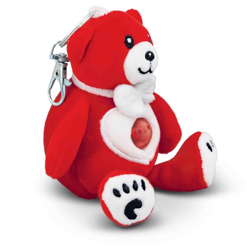 Shawshank LEDz Teddyroos Valentines Keychain Assorted 12 pc