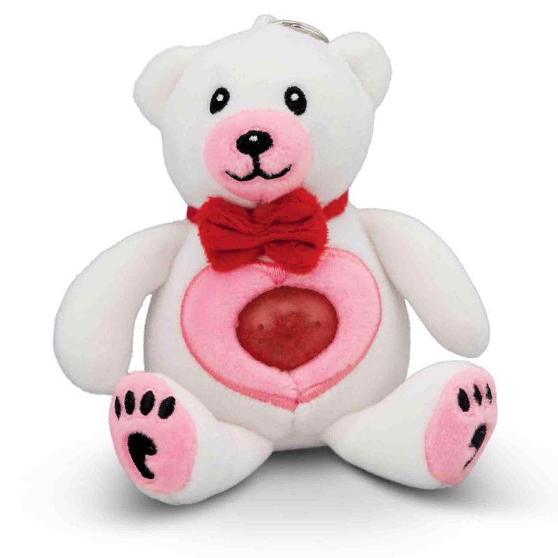 Shawshank LEDz Teddyroos Valentines Keychain Assorted 12 pc