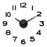 WALL CLOCK MDRN BLK 20''