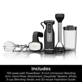 Ninja Foodie Black Stainless Steel Blender 3 cups 5 speed