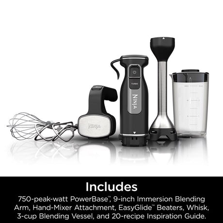 Ninja Foodie Black Stainless Steel Blender 3 cups 5 speed