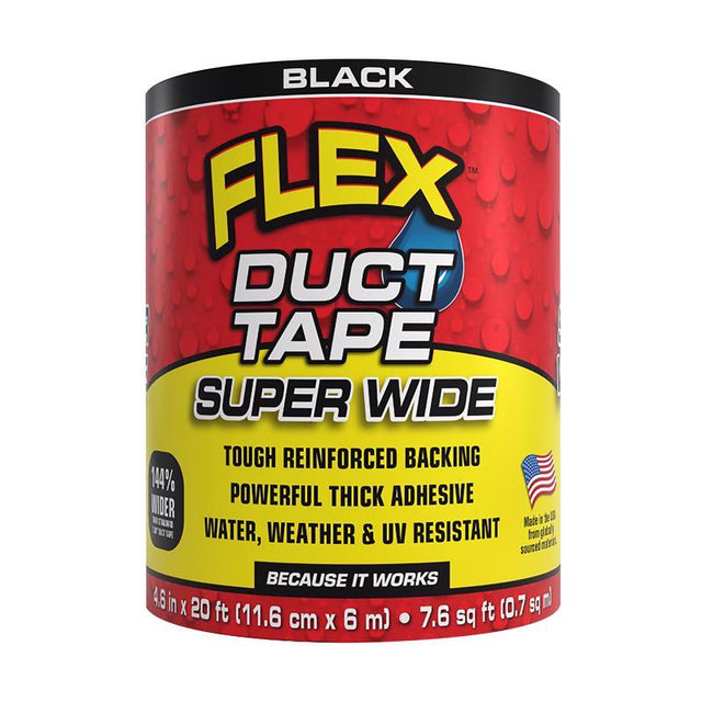 DUCT TAPE BLACK 4.6"X20'