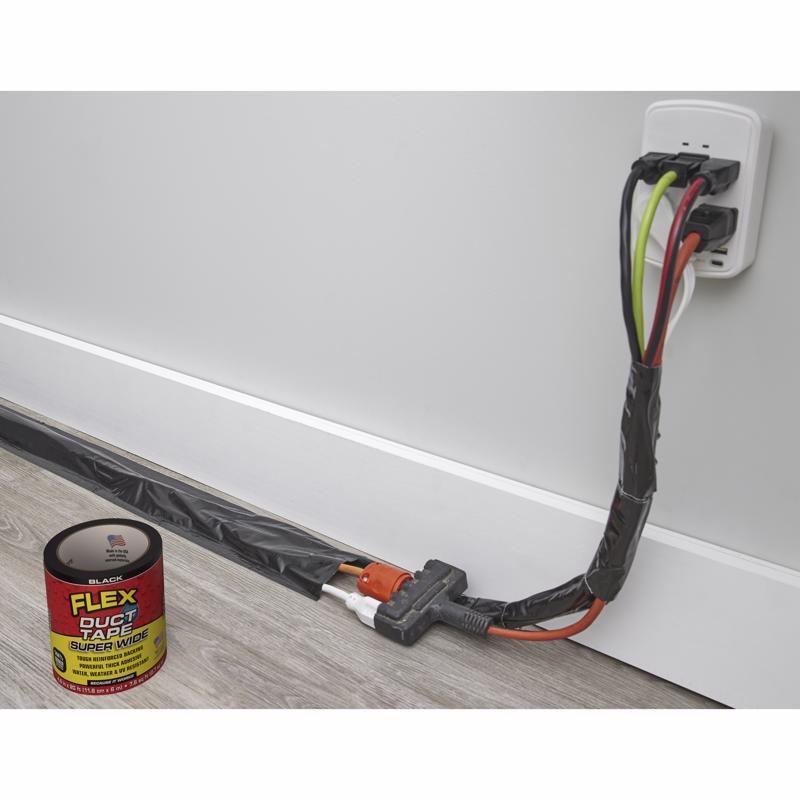Flex Seal Family of Products Flex Super Wide Duct Tape 4.6 in. W X 20 ft. L Black Duct Tape