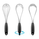 Dreamfarm Black Polypropylene/Stainless Steel Flisk Whisk