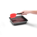 Dreamfarm Mini Chopula Non-Stick-Safe Super-Flexible Sit-Up Spatula with Strong Flat Edge to Separate Food - 9" Red
