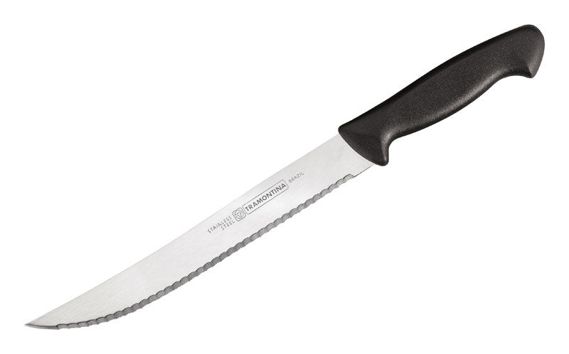 KNIFE SLICR BLK STMPD 8"