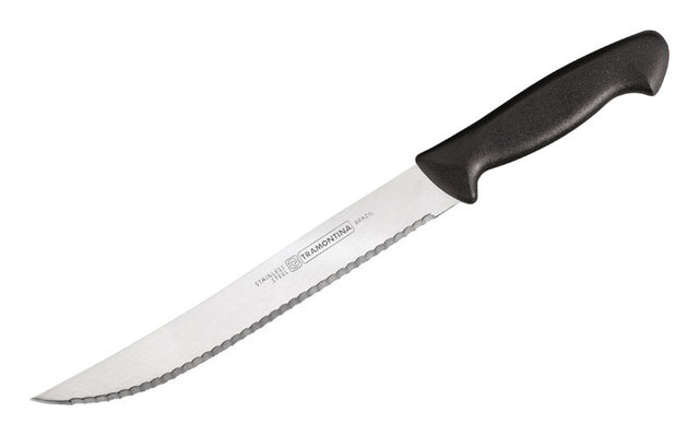 KNIFE SLICR BLK STMPD 8"