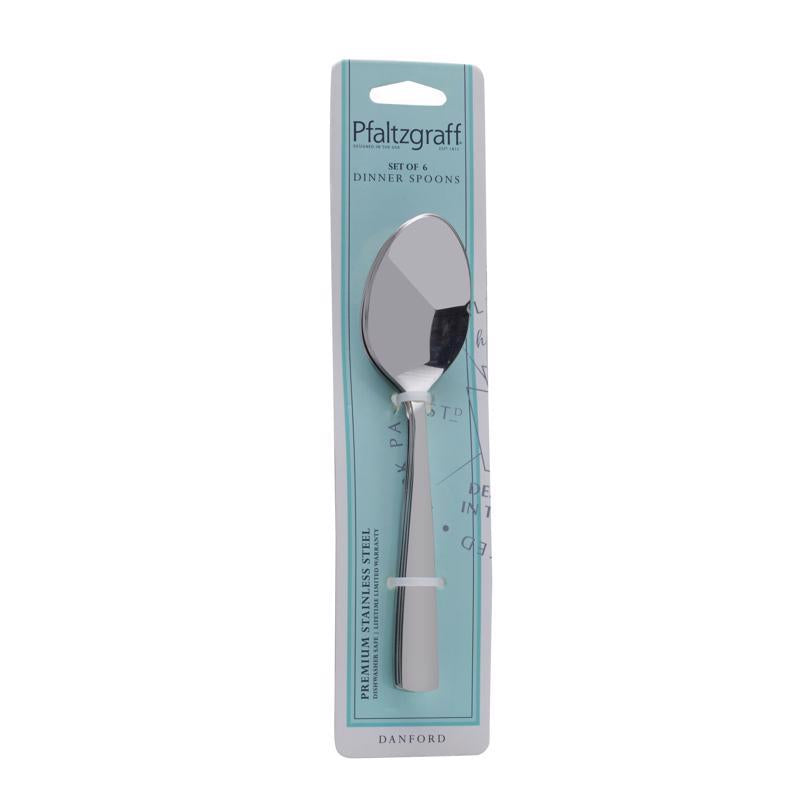 DINNER SPOON SET SLV 6PC