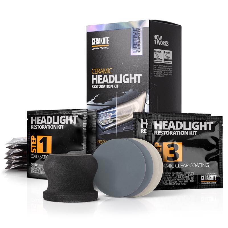 Cerakote Headlights Headlight Restorer Kit Wipes