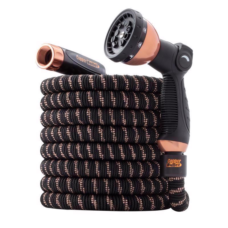 Pocket Hose Copper Bullet 3/4 in. D X 75 ft. L Medium Duty Expandable Flexible Garden Hose
