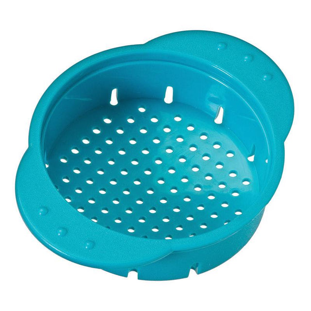 COLANDER CAN PLASTIC TEAL