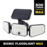 Bell & Howell Bionic Motion-Sensing Solar Powered LED Black Floodlight