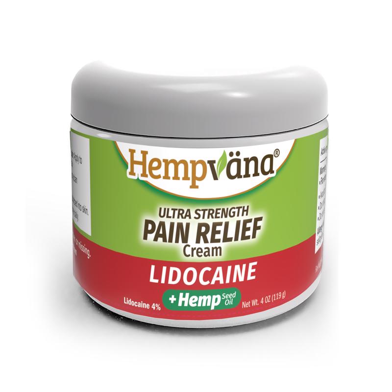 Hempvana Lidocaine ASOTV Pain Reliever Cream 4 oz 1 pk