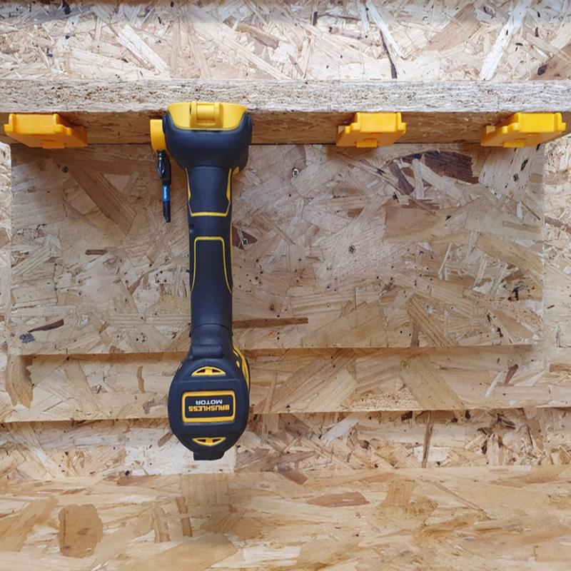 StealthMounts Dewalt Snapfit Yellow ABS Tool Holder 4 pk