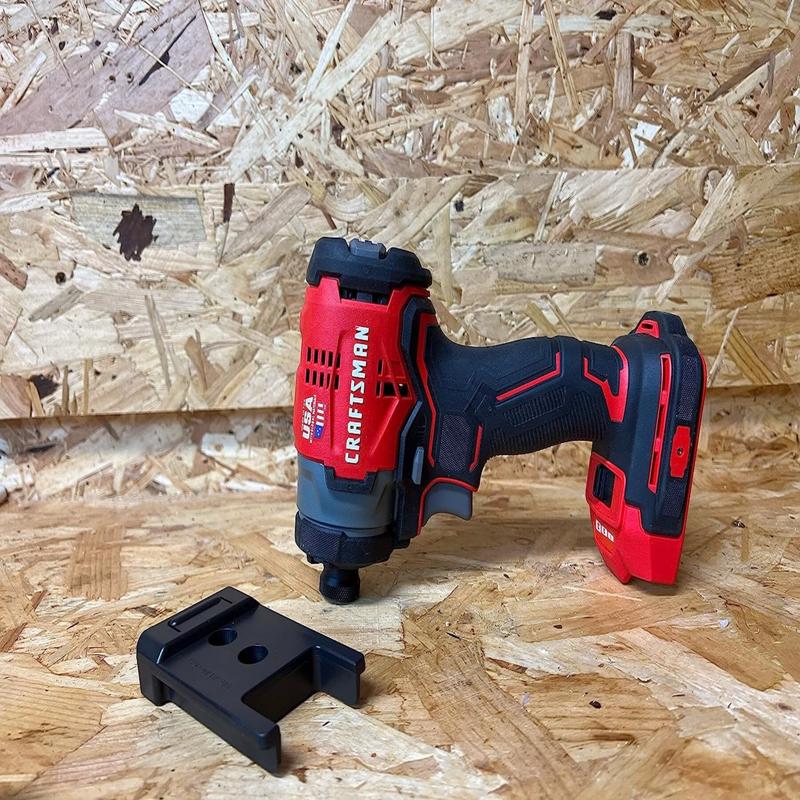 StealthMounts Craftsman Black ABS Tool Holder 4 pk