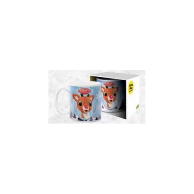 RUDOLPH MUG WHT 11OZ