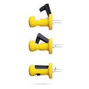 Dreamfarm Lockorns Yellow Polypropylene/Stainless Steel Corn Cob Holders