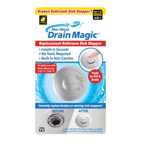 DRAIN REPLACEMNT GRY 1PK