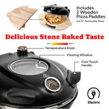 Granitestone Piezano Matte Black Electric Pizza Oven