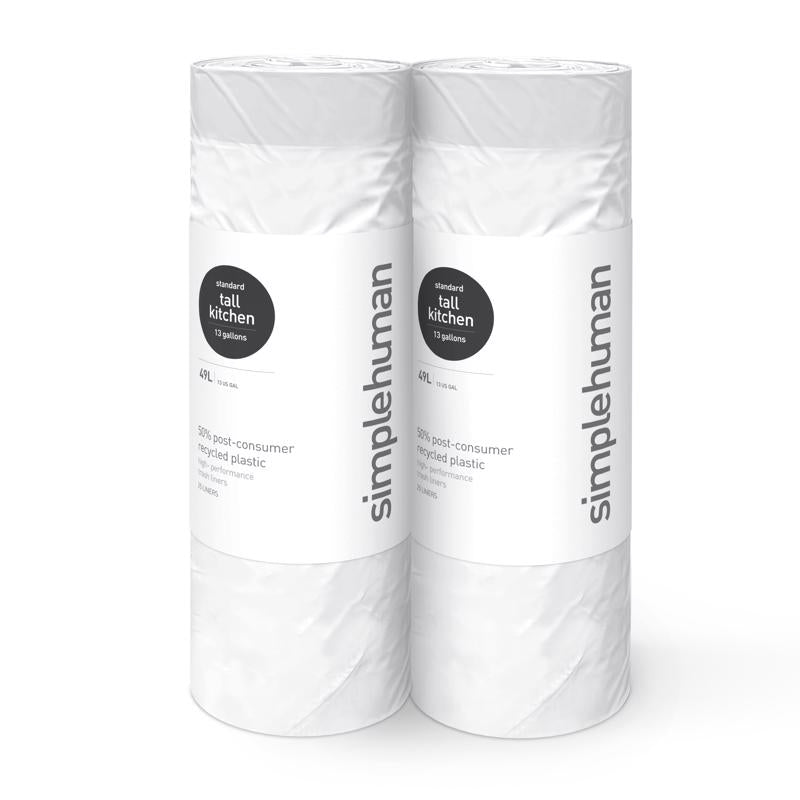 TALL KITCHN BGS WHT 50PK