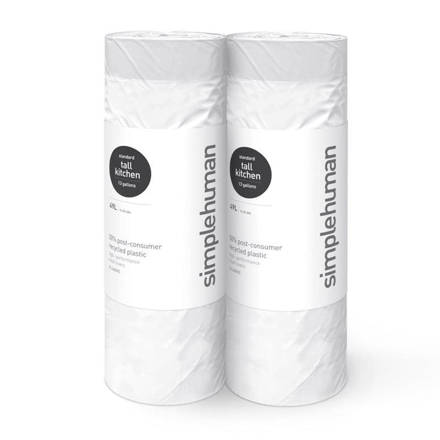 TALL KITCHN BGS WHT 50PK