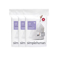 TRASH CAN LNRS WHT 90PK