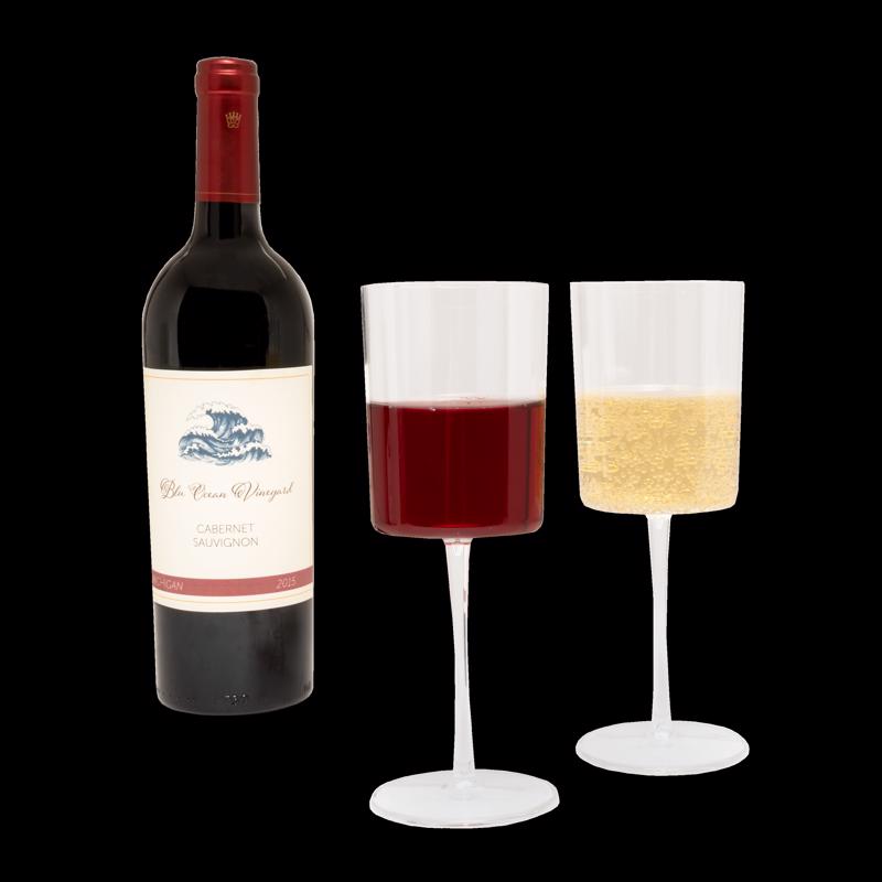 WINE GLSS 11OZ  CLR 6PC