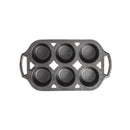 Lodge 7 in. W X 13 in. L Muffin Pan Gray 1 pc