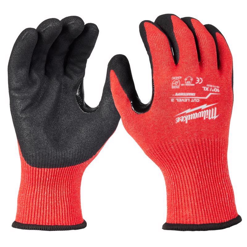 DIPPED GLOVES BLK/RED XL