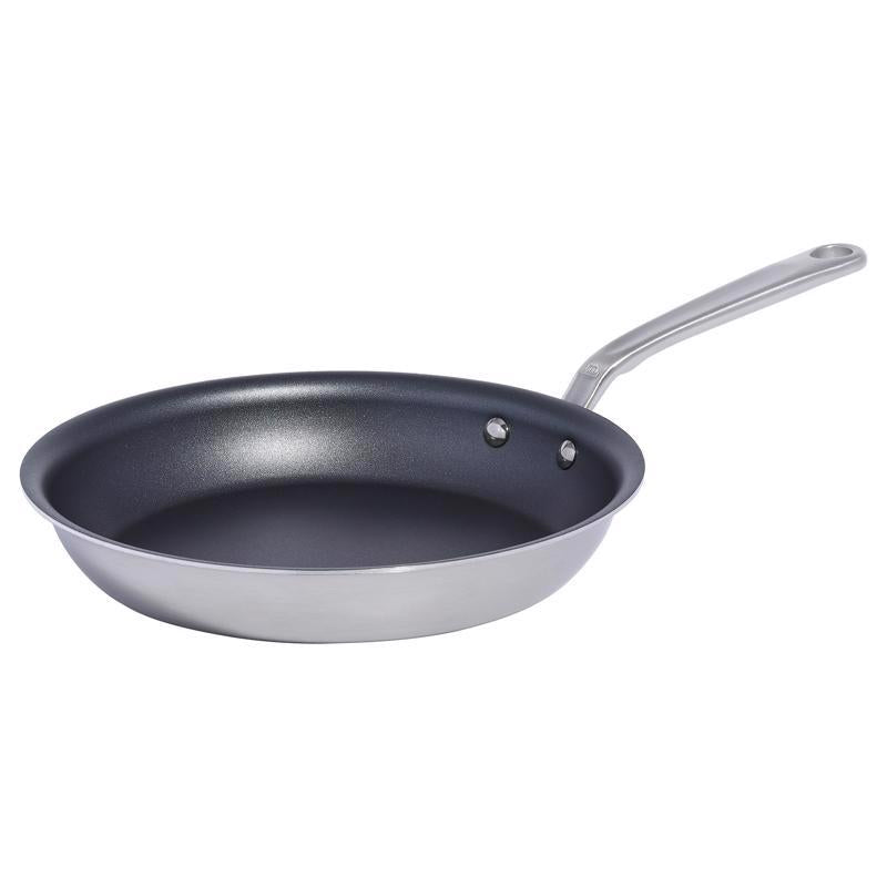 FRY PAN SS BLACK/SLV 10"