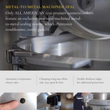 All American Aluminum Pressure Canner 30 qt Silver