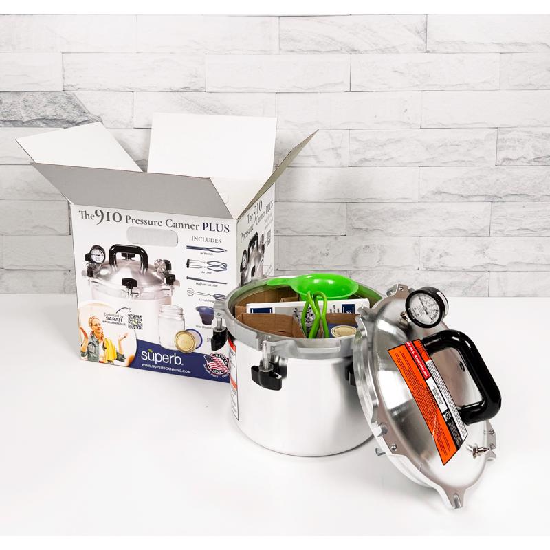 All American Aluminum Pressure Canner 10 qt Silver