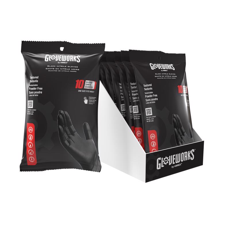 DSPSBL GLV NTRL BLK 10PK
