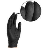 Gloveworks Nitrile Disposable Gloves One Size Fits Most Black Powder Free 10 pk