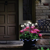 Sensor Brite Matte Black Solar Powered 10 W LED Garden Light 1 pk