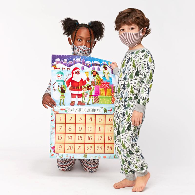Upbounders Black/Brown Santa Advent Sticker Calendar