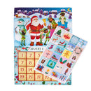 Upbounders Light Skinned Santa Advent Sticker Calendar