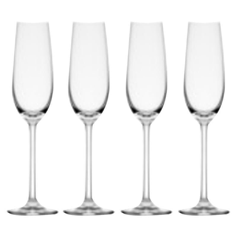 FLUTE GLASS 8.25OZ 4PK