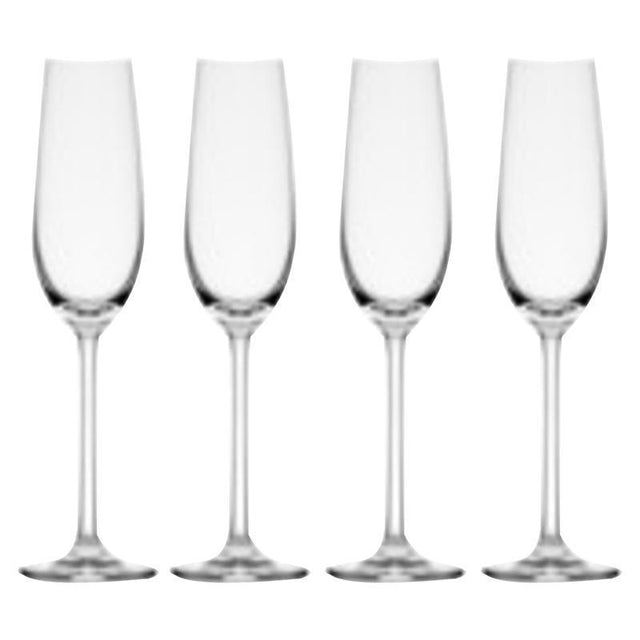 FLUTE GLASS 8.25OZ 4PK