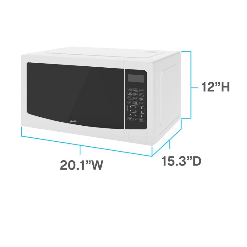 Avanti 1.1 cu ft White Microwave 1000 W