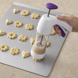 Wilton Simple Success Cookie Press Blue/White 13 pc