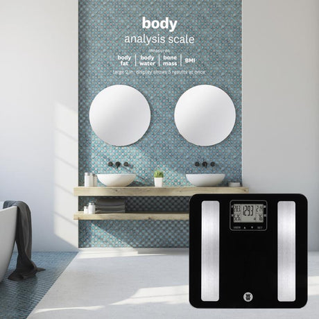 Weight Watchers 400 lb Digital Body Composition Scale Black