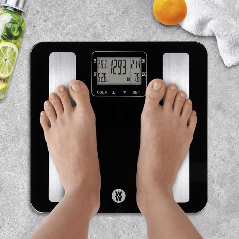 Weight Watchers 400 lb Digital Body Composition Scale Black
