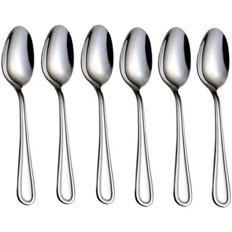 Cambridge Malibu Silver Stainless Steel Teaspoon Set 6 pc