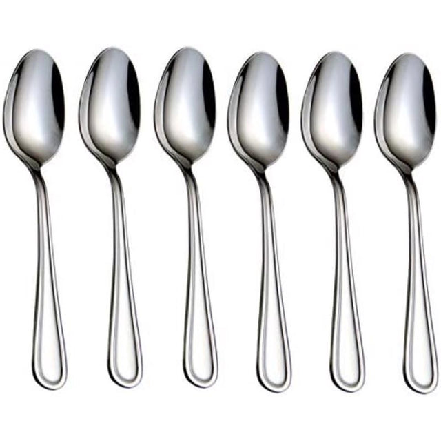 Cambridge Malibu Silver Stainless Steel Teaspoon Set 6 pc