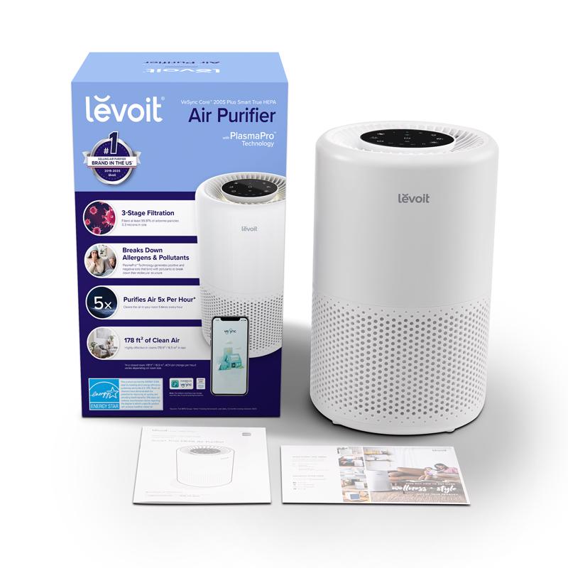 Levoit PlasmaPro 200S Carbon True HEPA Smart Air Purifier 178 sq ft