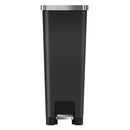 EKO Hana Slim 11.9 gal Black Plastic Step Pedal Trash Can