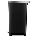EKO Hana Slim 11.9 gal Black Plastic Step Pedal Trash Can