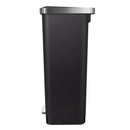 EKO Hana 11.9 gal Black Plastic Step Pedal Trash Can